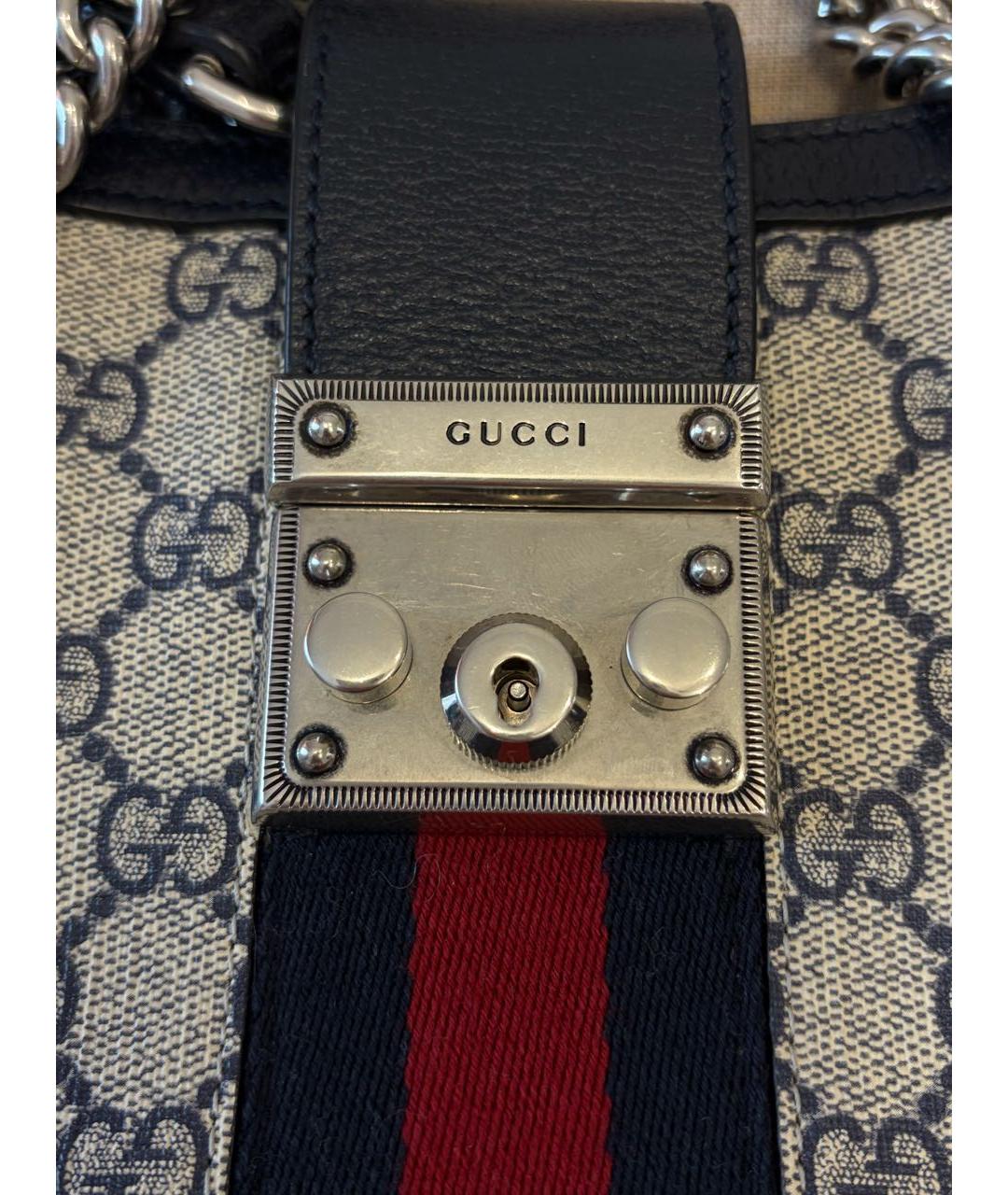 GUCCI Бежевая канва сумка с короткими ручками, фото 5