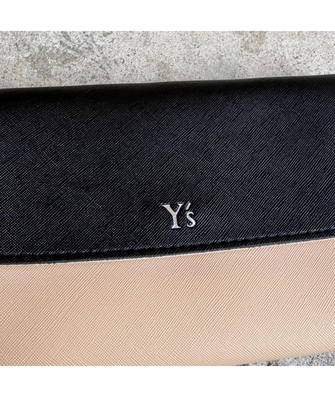 YOHJI YAMAMOTO Бежевая кожаная сумка через плечо, фото 2