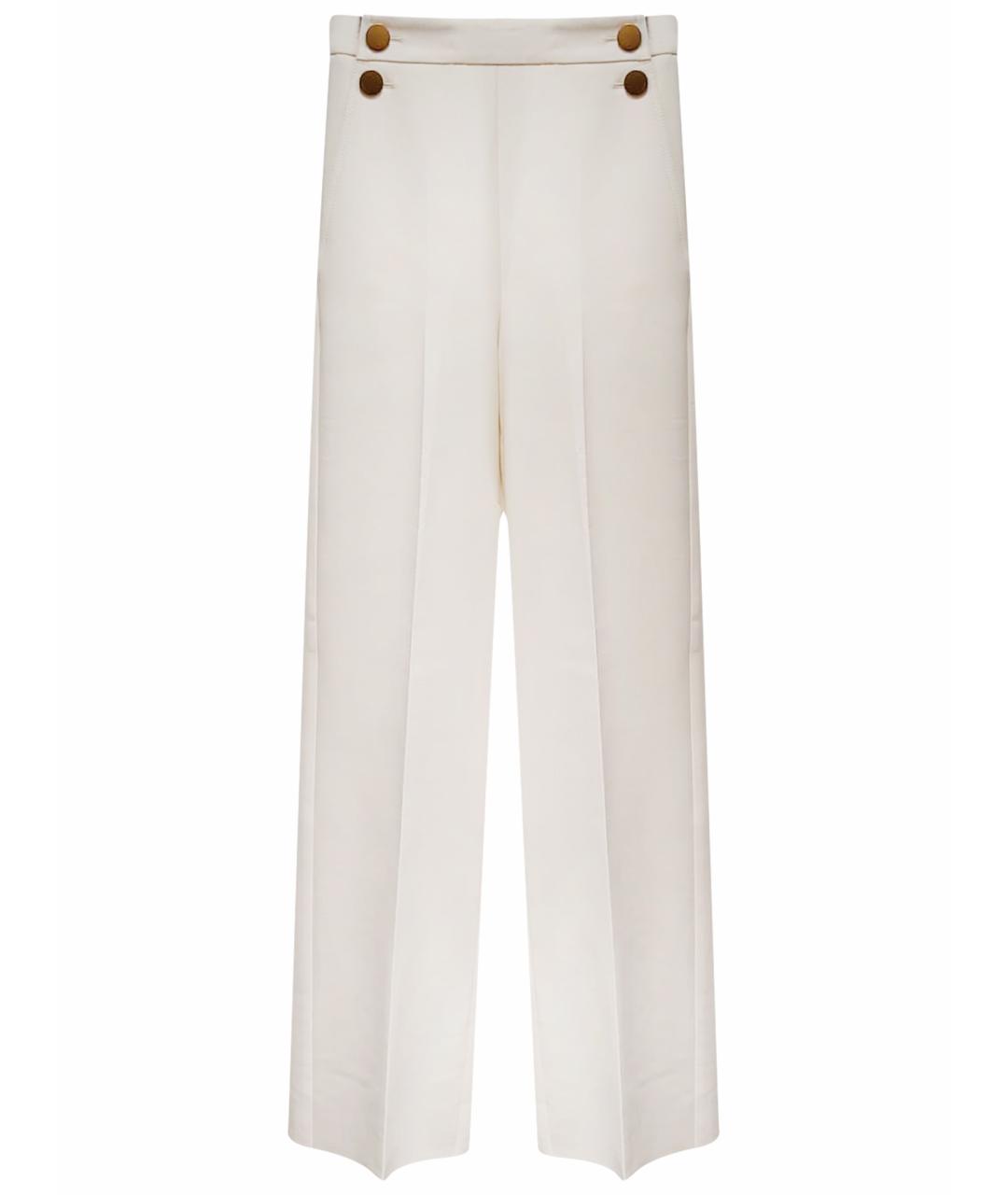 MAX MARA Бежевые прямые брюки, фото 1