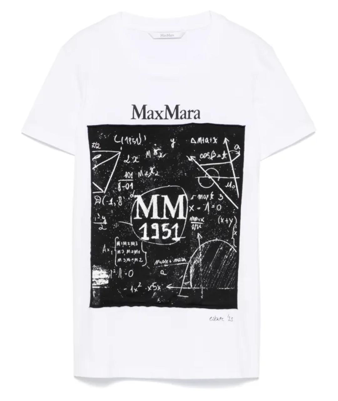 MAX MARA Белая футболка, фото 1