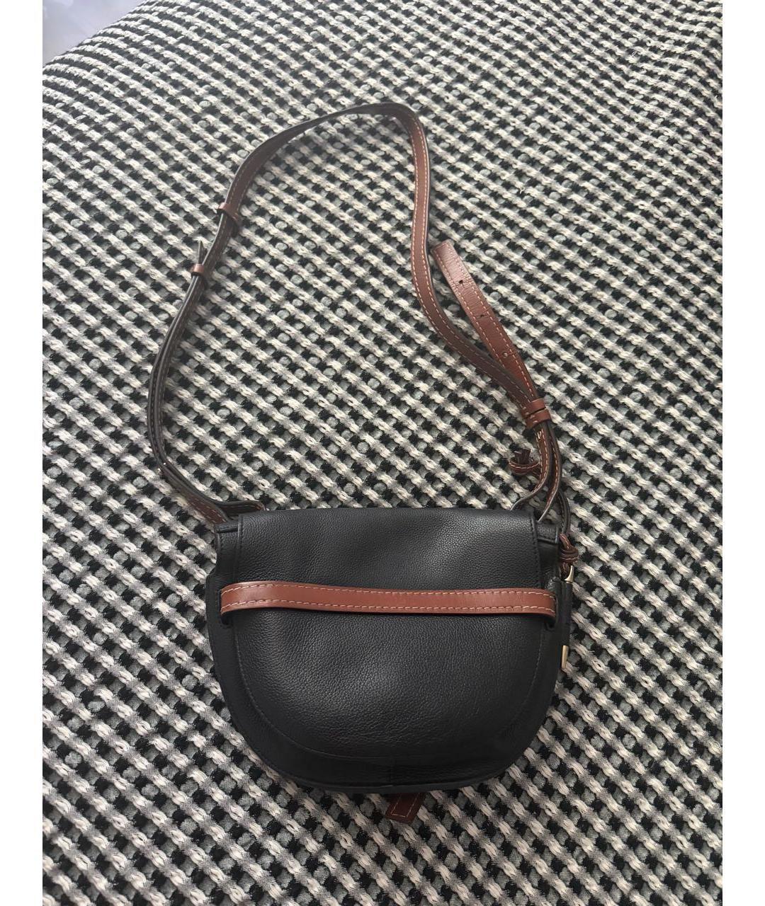 LOEWE Черная кожаная сумка через плечо, фото 3