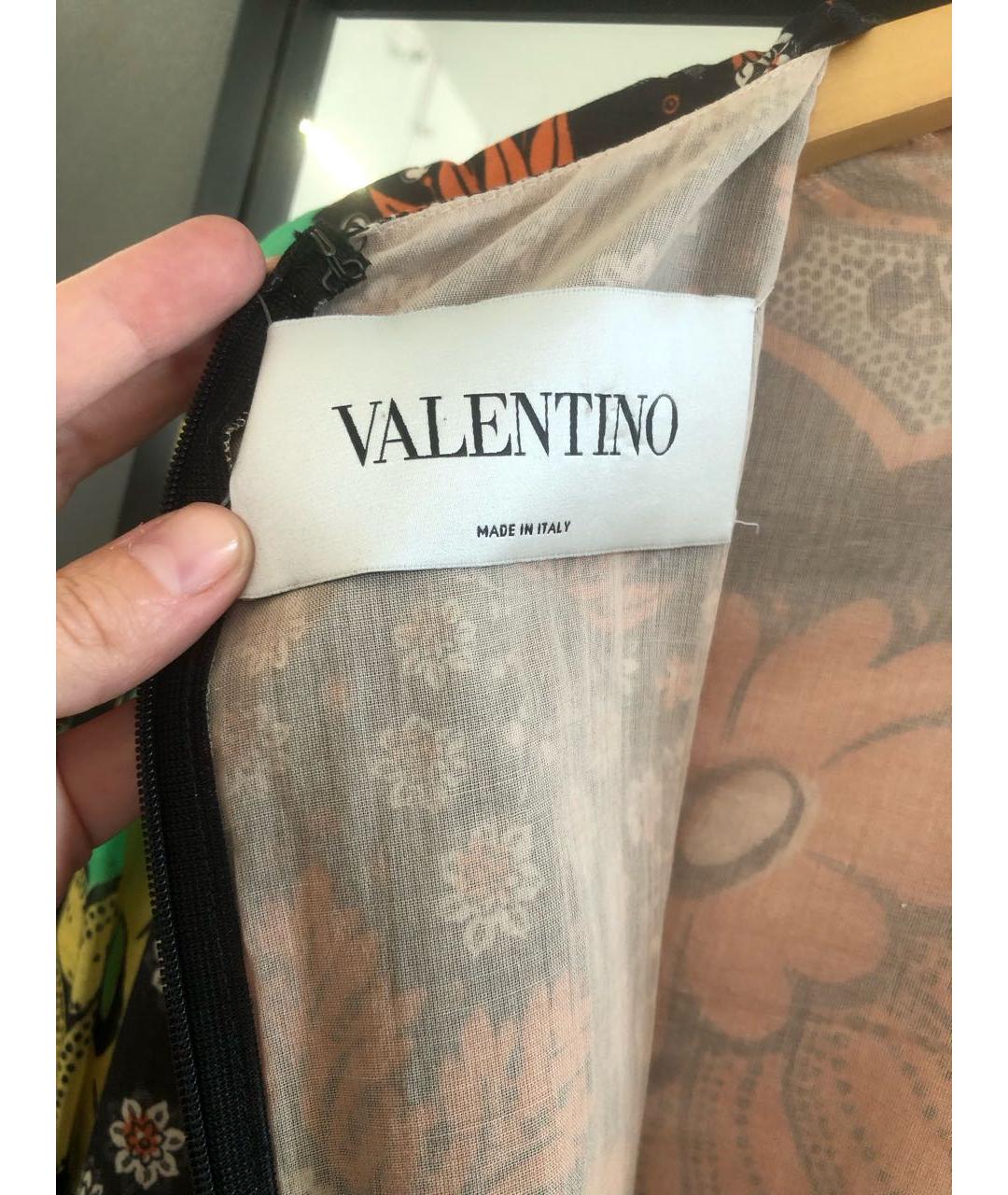 VALENTINO Мульти хлопковое повседневное платье, фото 3