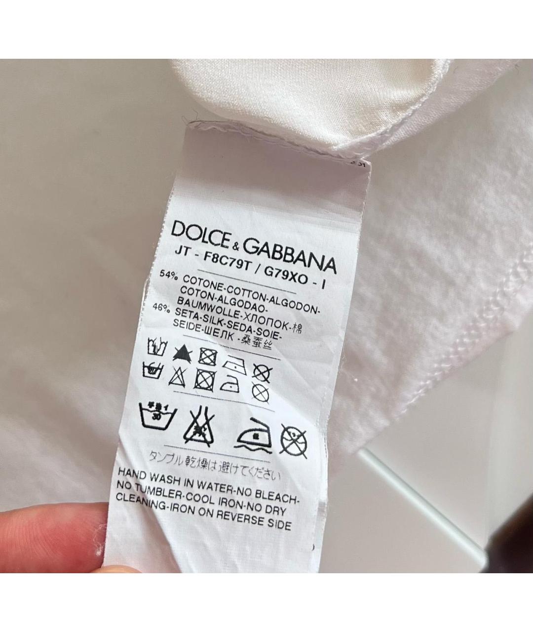 DOLCE&GABBANA Мульти хлопковая футболка, фото 8