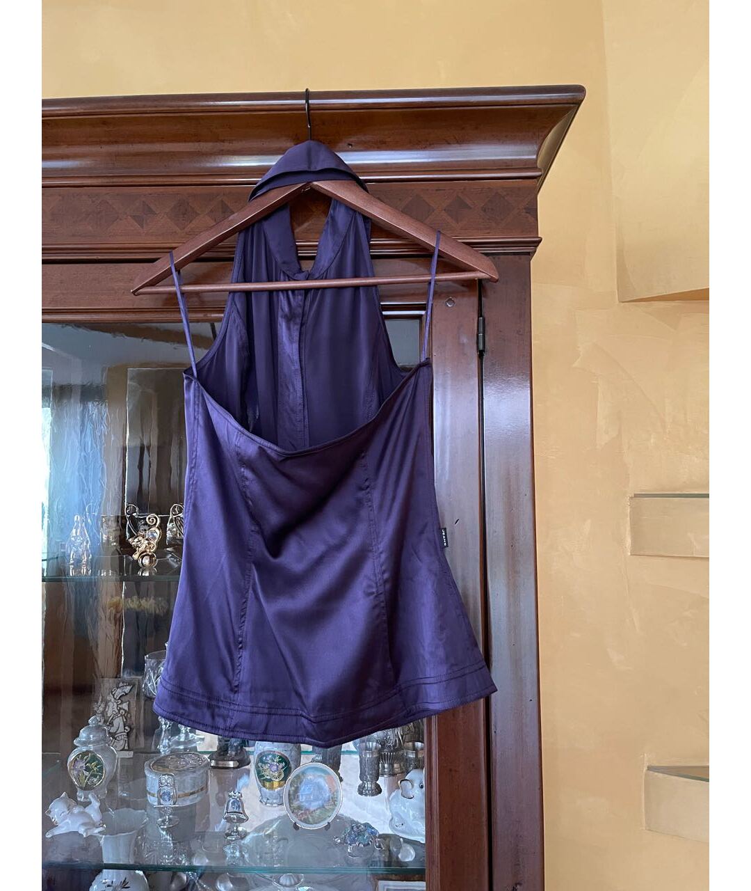 MOSCHINO Фиолетовая шелковая блузы, фото 2