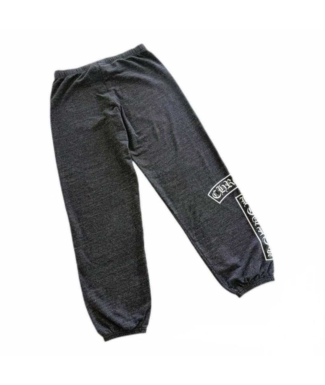 CHROME HEARTS Черные хлопковые повседневные брюки, фото 2