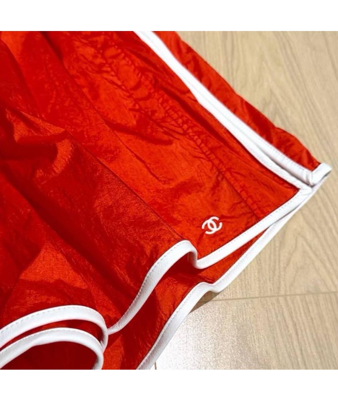 CHANEL Красные шорты, фото 5