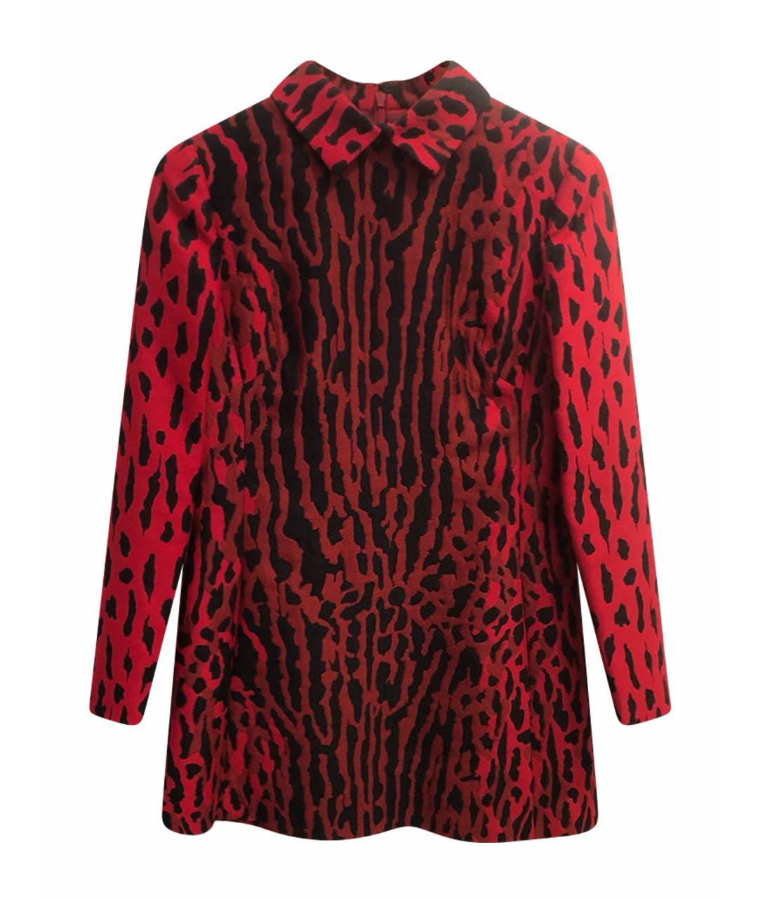 VALENTINO Красное хлопковое коктейльное платье, фото 1