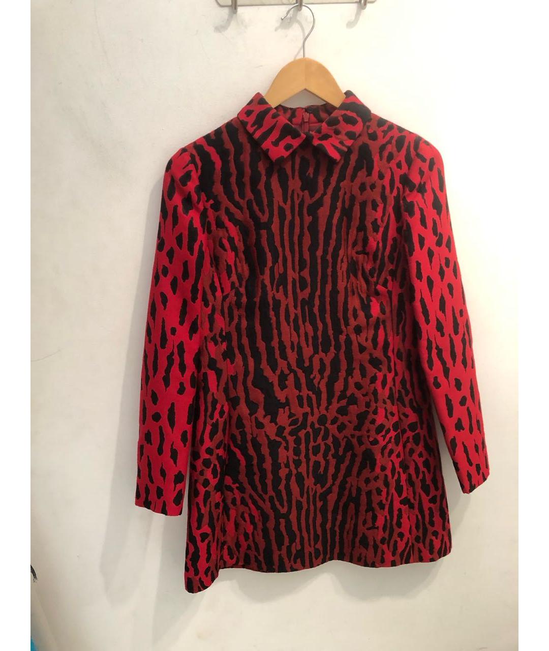 VALENTINO Красное хлопковое коктейльное платье, фото 8