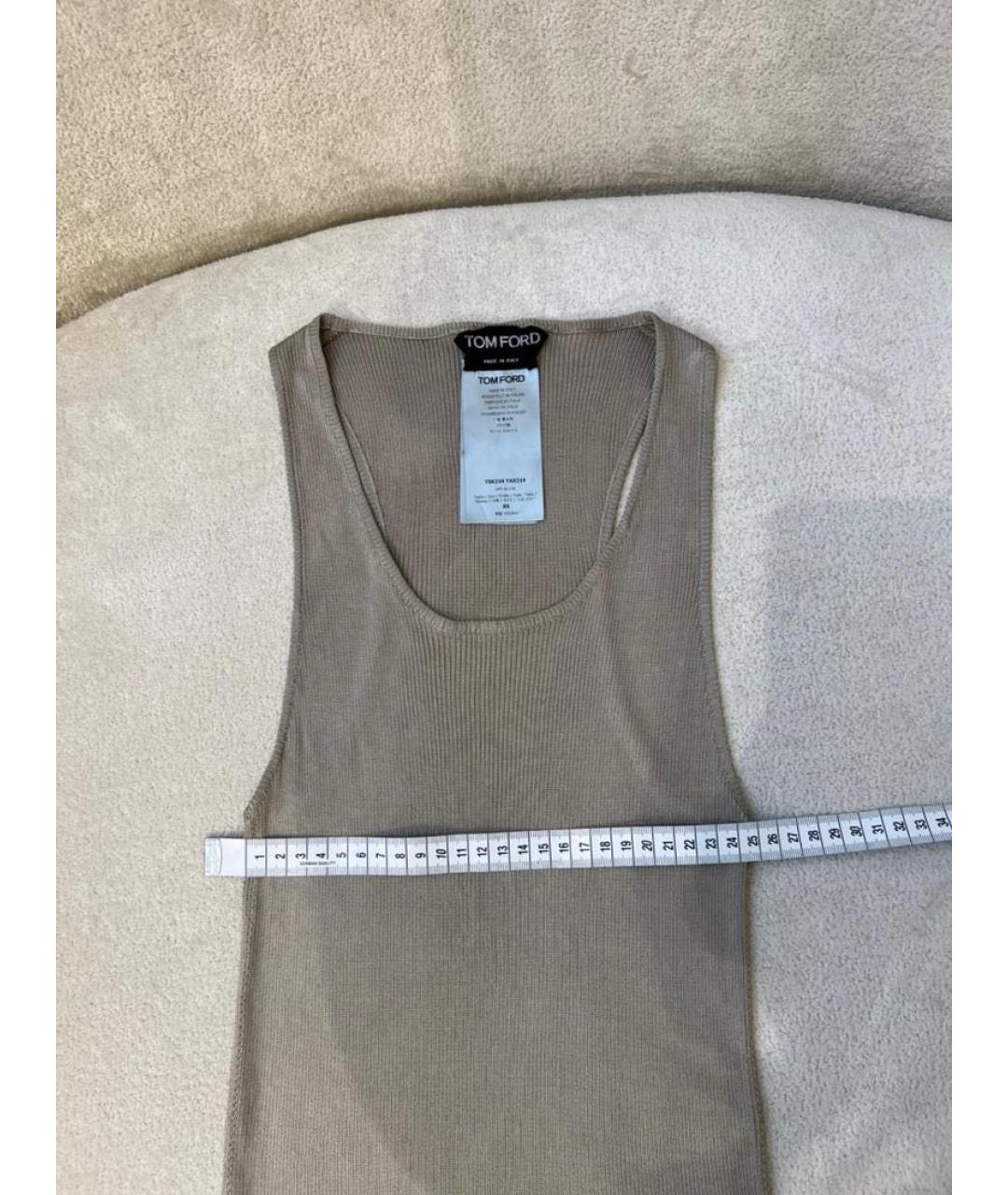 TOM FORD Бежевая майка, фото 4