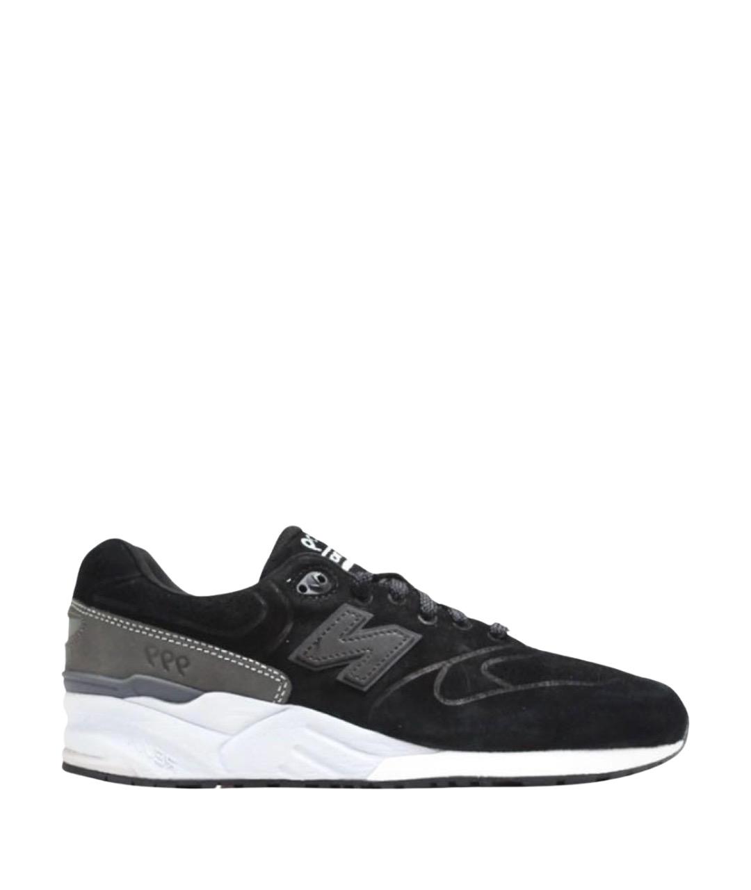 NEW BALANCE Черные замшевые низкие кроссовки / кеды, фото 9