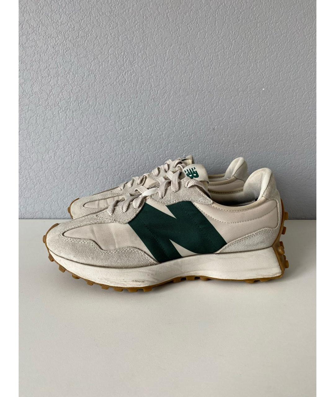 NEW BALANCE Бежевые текстильные низкие кроссовки / кеды, фото 3