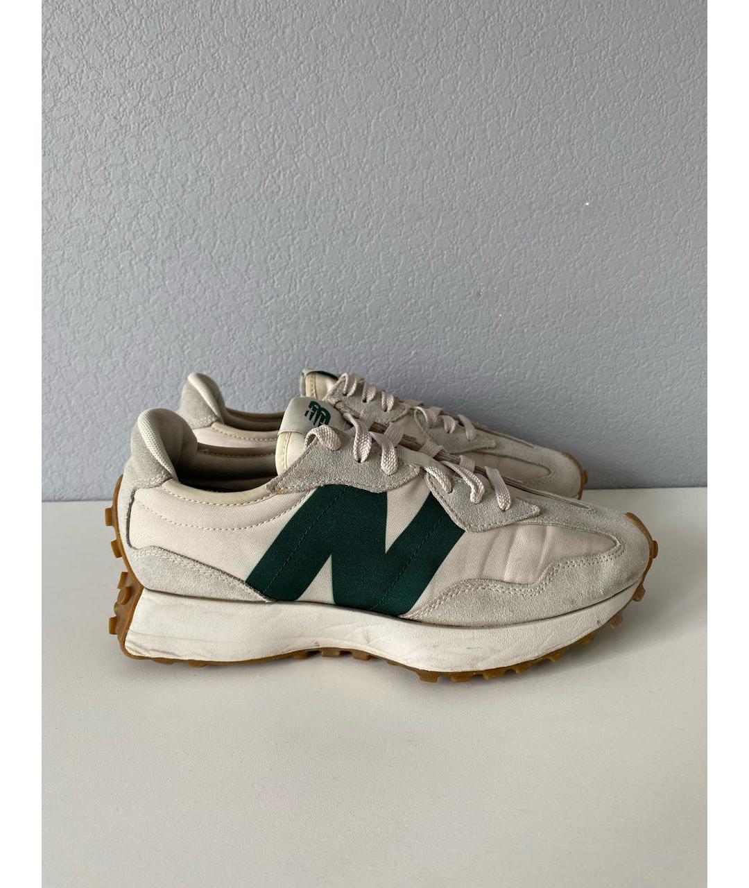 NEW BALANCE Бежевые текстильные низкие кроссовки / кеды, фото 4