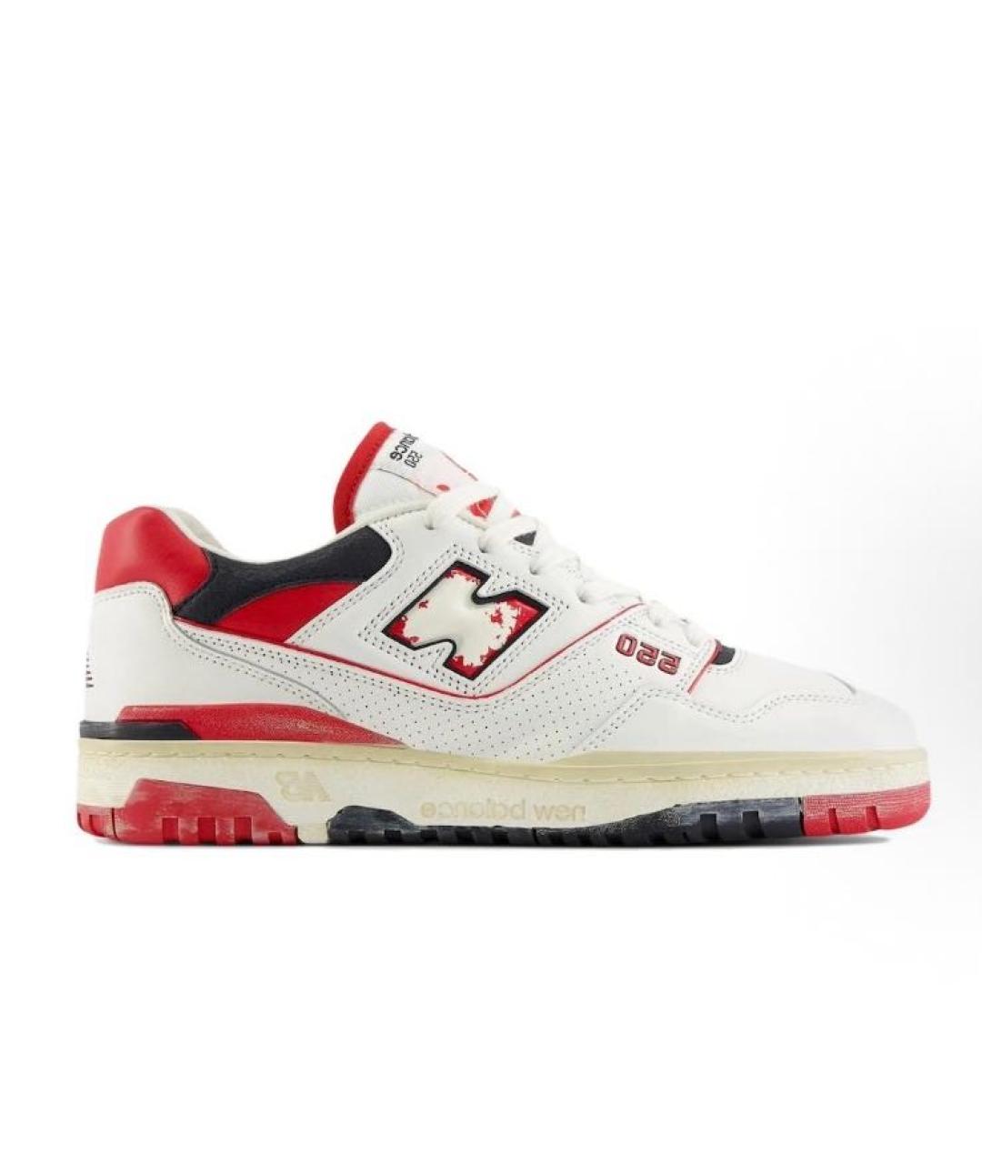 NEW BALANCE Белые кожаные низкие кроссовки / кеды, фото 8