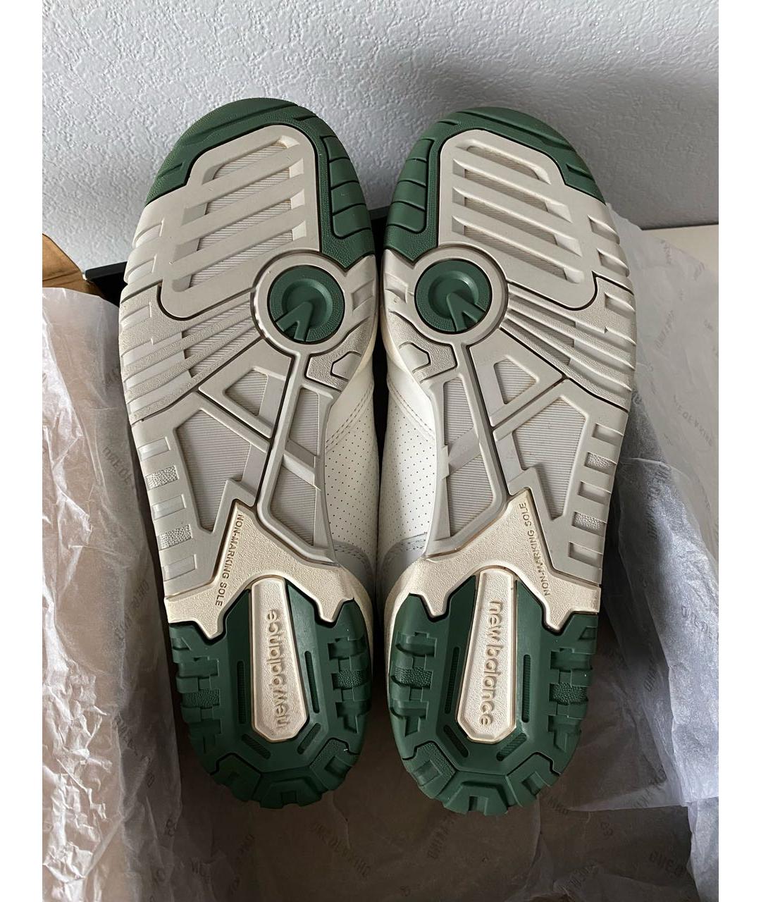 NEW BALANCE Белые кожаные низкие кроссовки / кеды, фото 7