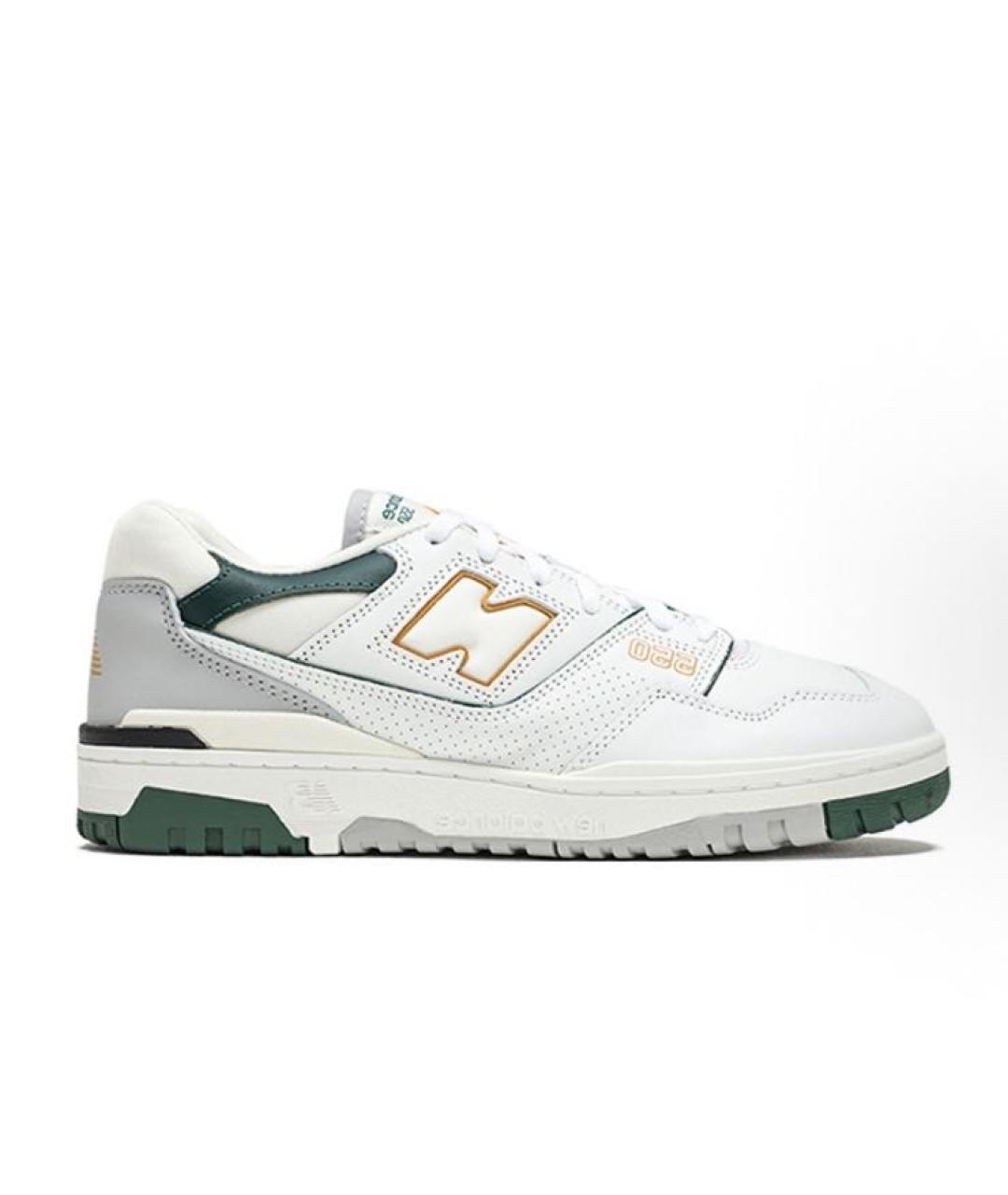 NEW BALANCE Белые кожаные низкие кроссовки / кеды, фото 8