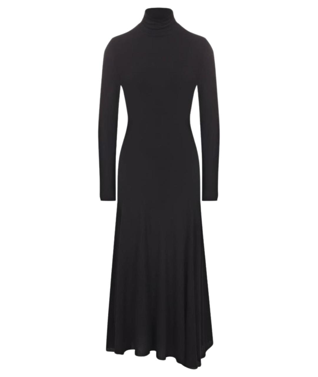 ALAIA Черное вискозное коктейльное платье, фото 1