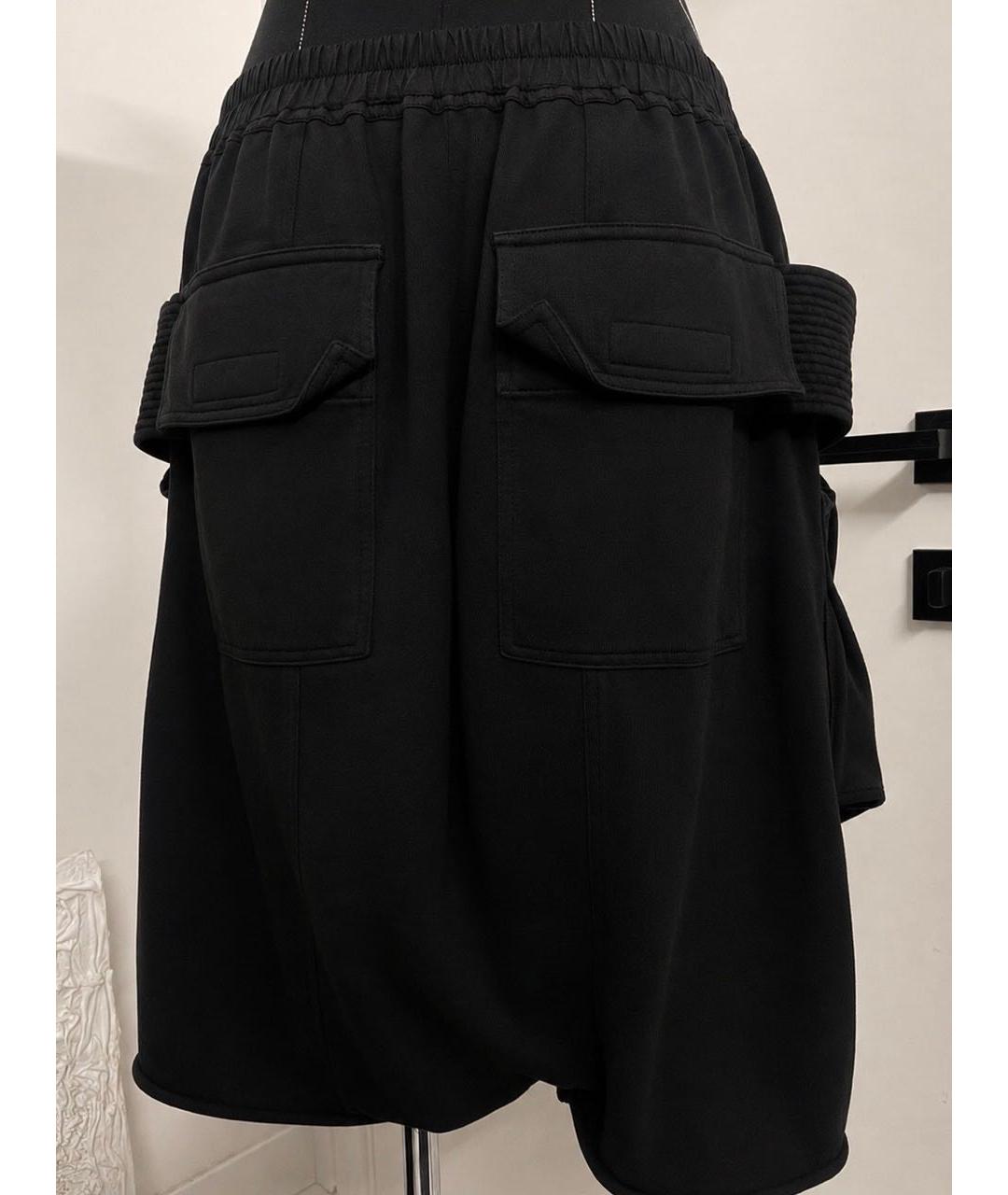 RICK OWENS DRKSHDW Черные хлопковые шорты, фото 5