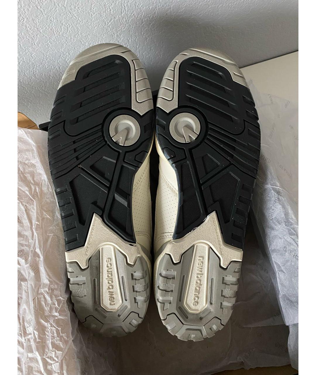 NEW BALANCE Белые кожаные низкие кроссовки / кеды, фото 7