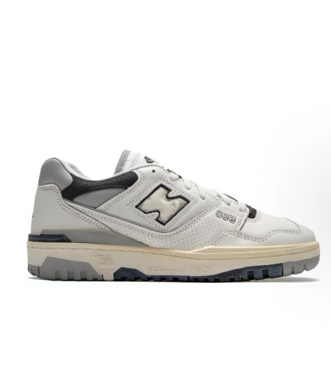 NEW BALANCE Белые кожаные низкие кроссовки / кеды, фото 8