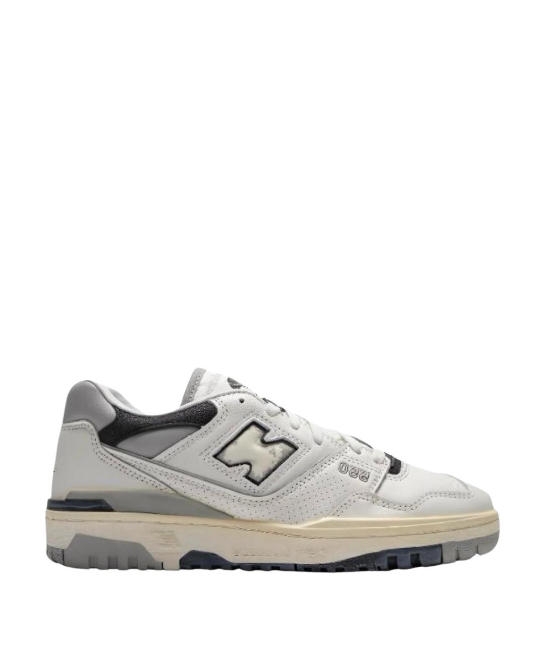 NEW BALANCE Белые кожаные низкие кроссовки / кеды, фото 1