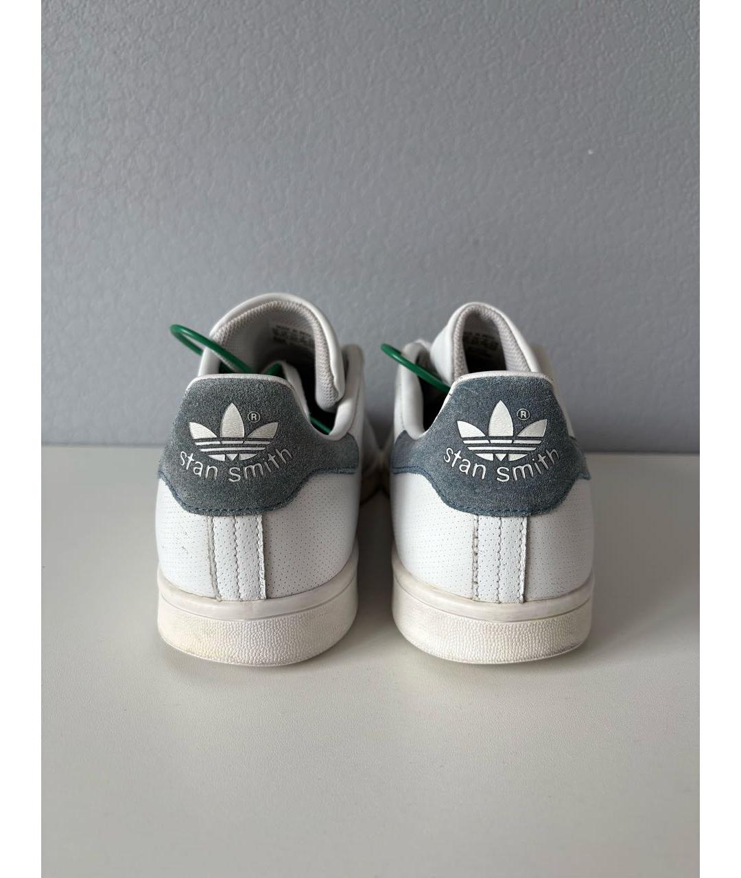 ADIDAS Белые кожаные низкие кроссовки / кеды, фото 6