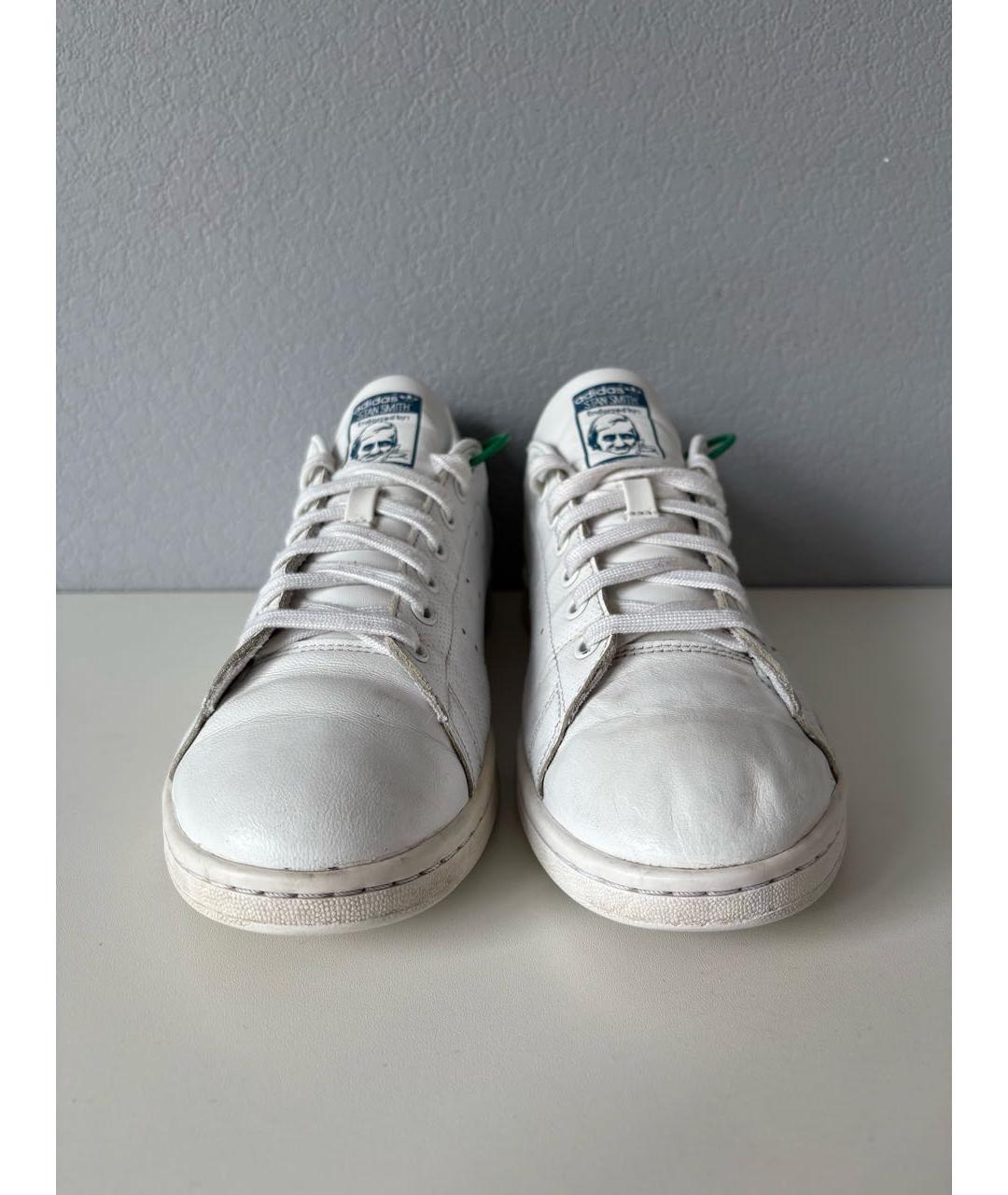 ADIDAS Белые кожаные низкие кроссовки / кеды, фото 5