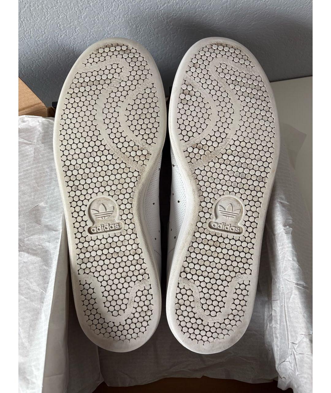 ADIDAS Белые кожаные низкие кроссовки / кеды, фото 7