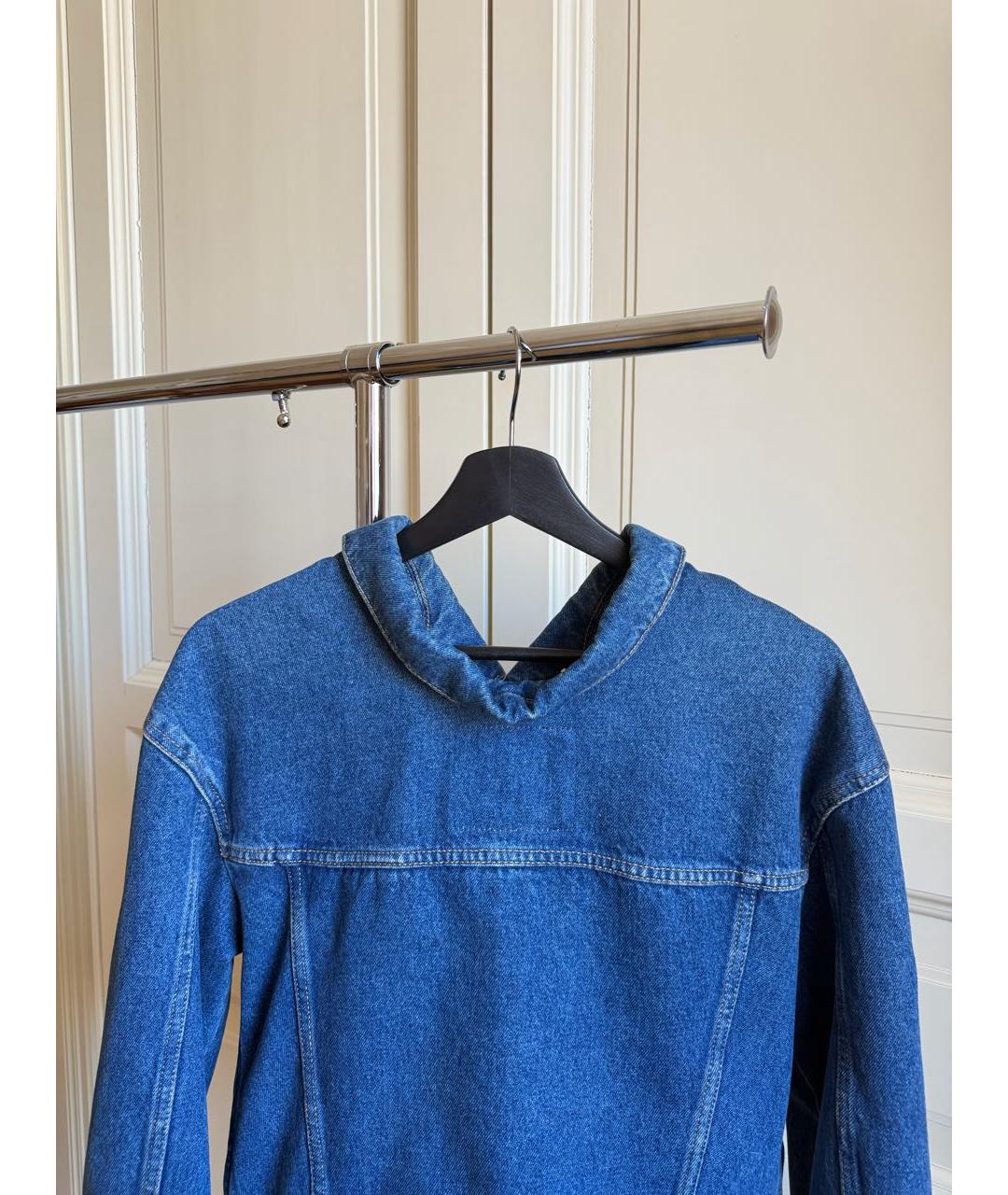 BALENCIAGA Синяя деним куртка, фото 4