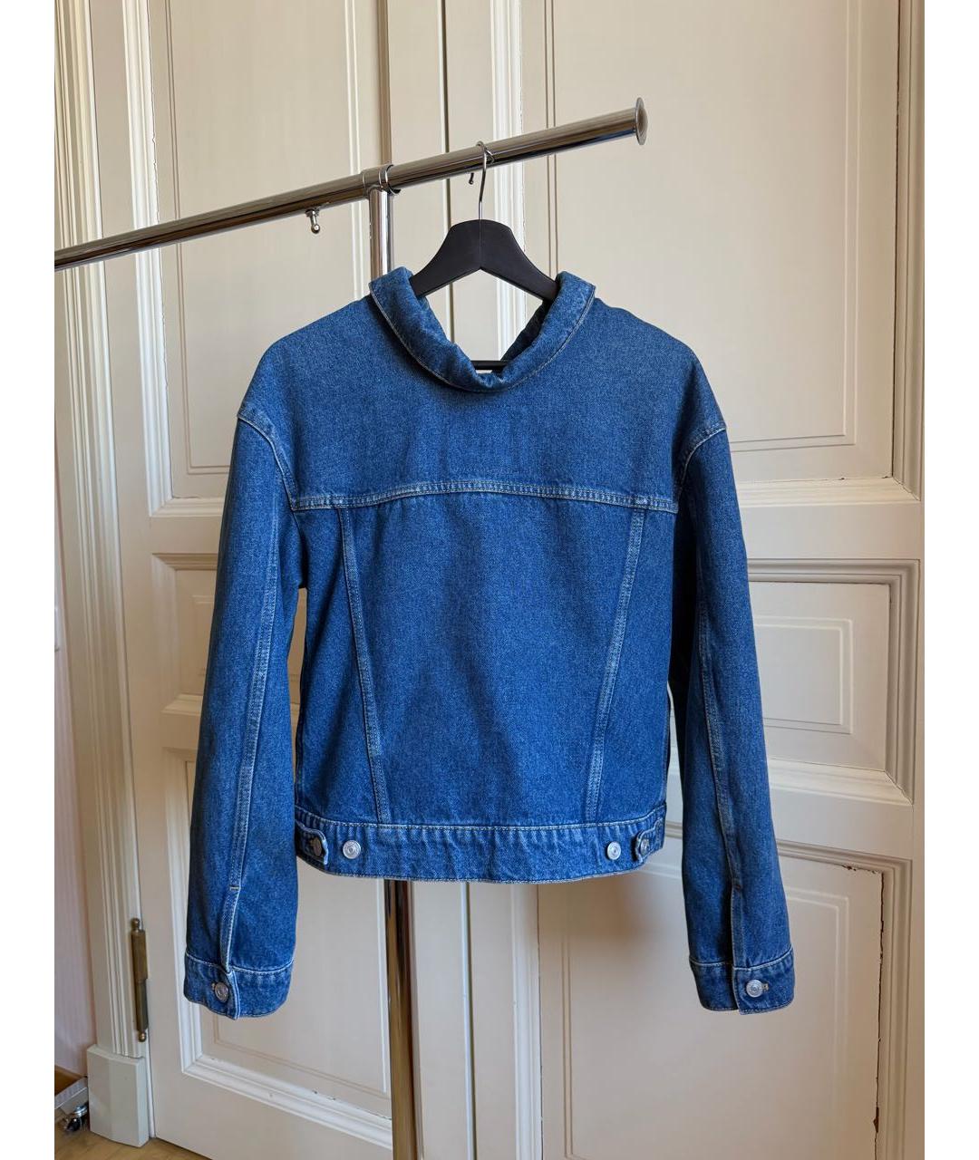 BALENCIAGA Синяя деним куртка, фото 2