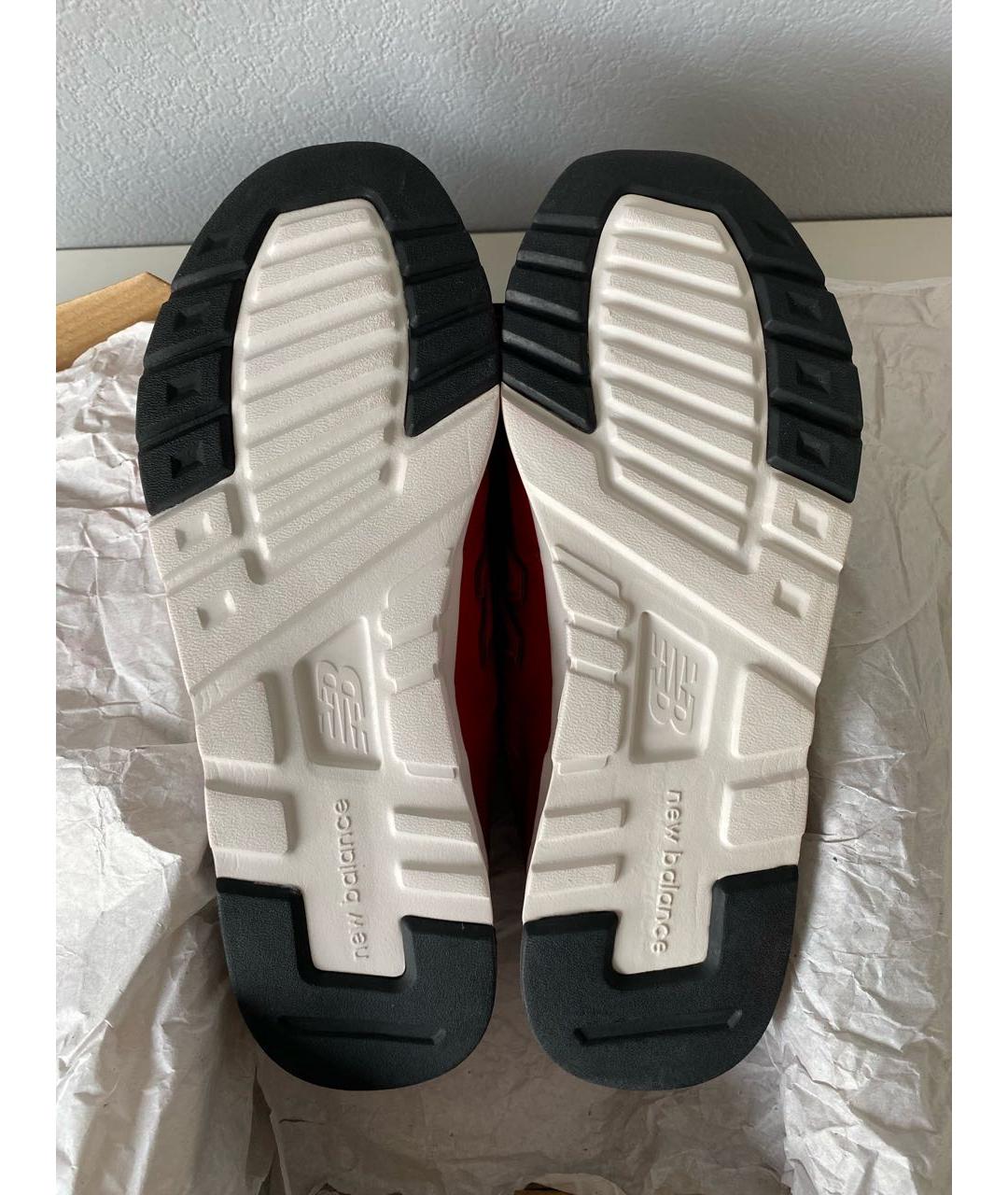 NEW BALANCE Бордовые замшевые низкие кроссовки / кеды, фото 6