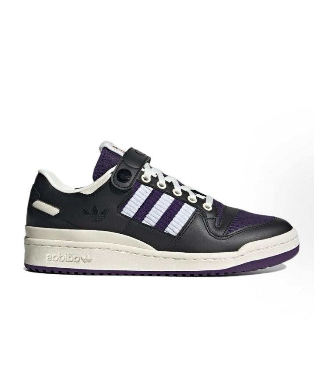 ADIDAS Черные кожаные низкие кроссовки / кеды, фото 9