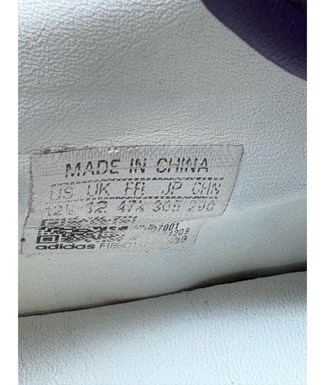 ADIDAS Черные кожаные низкие кроссовки / кеды, фото 7
