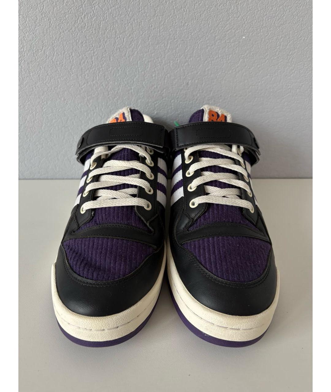 ADIDAS Черные кожаные низкие кроссовки / кеды, фото 6