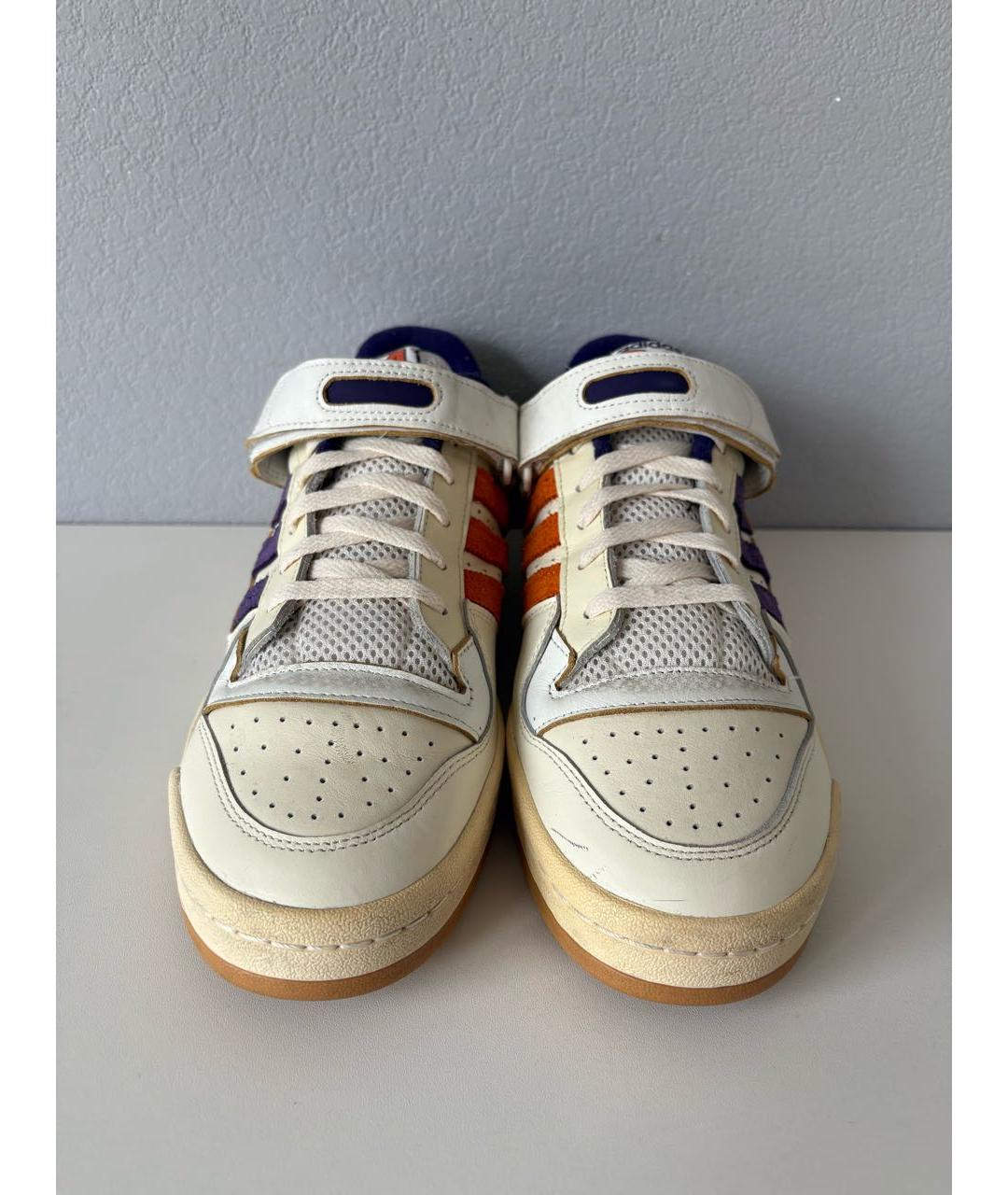 ADIDAS Бежевые кожаные низкие кроссовки / кеды, фото 5