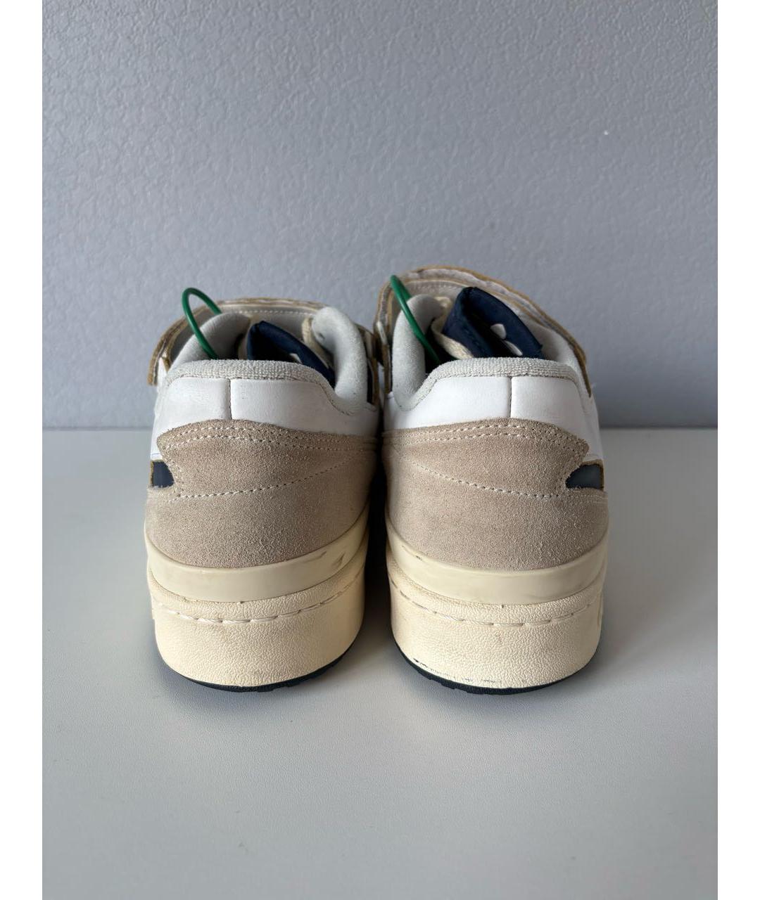 ADIDAS Белые кожаные низкие кроссовки / кеды, фото 6