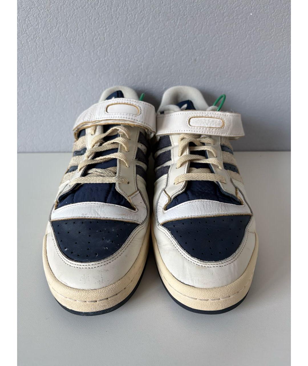 ADIDAS Белые кожаные низкие кроссовки / кеды, фото 5
