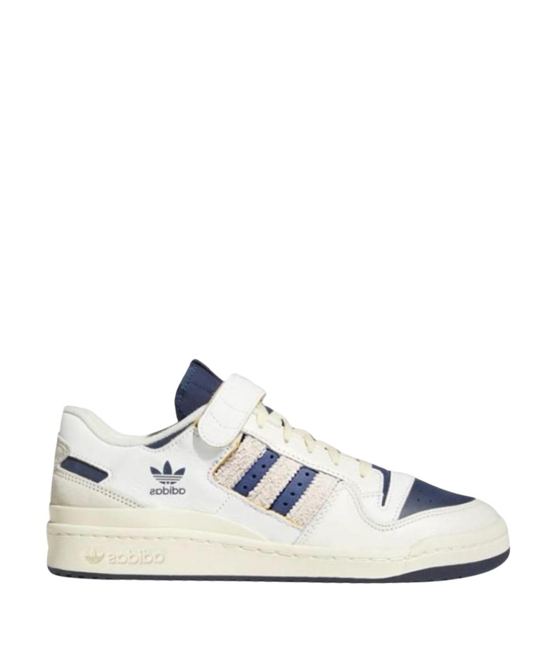 ADIDAS Белые кожаные низкие кроссовки / кеды, фото 1