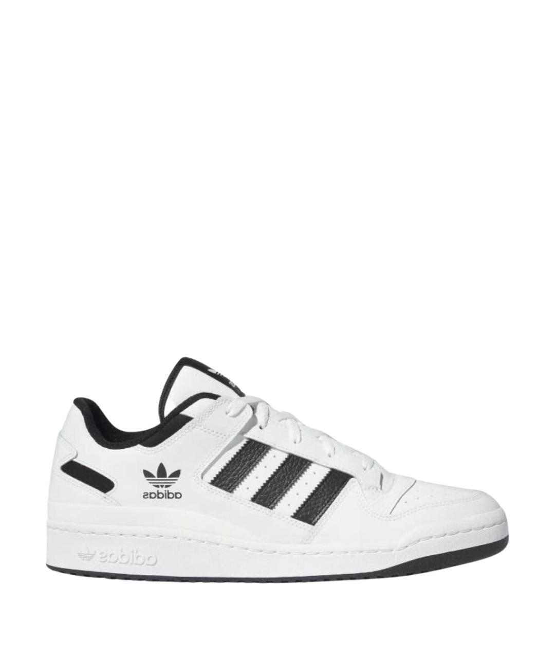 ADIDAS Белые кожаные низкие кроссовки / кеды, фото 1
