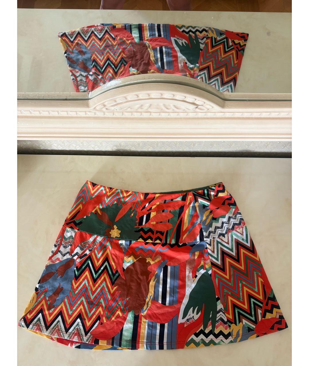 MISSONI Мульти полиэстеровая юбка мини, фото 8
