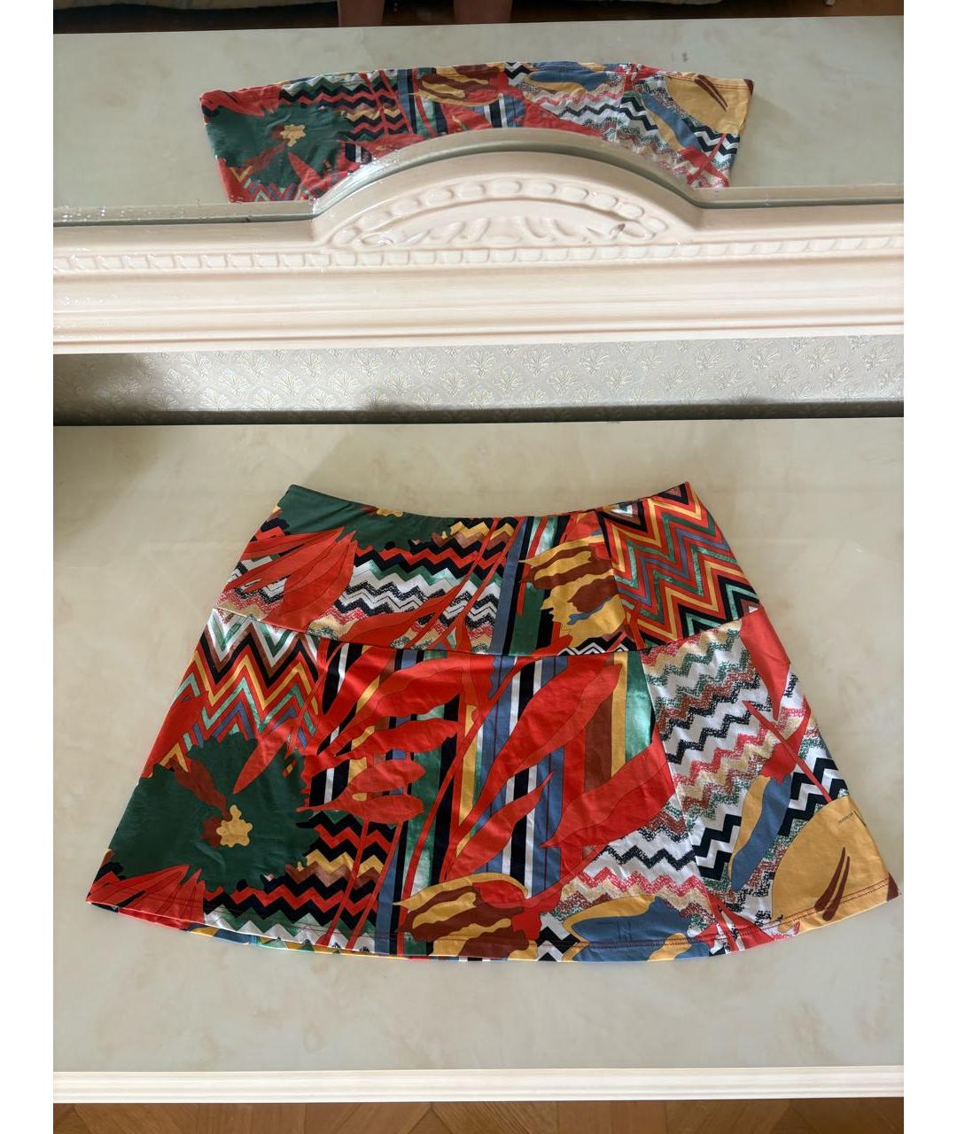 MISSONI Мульти полиэстеровая юбка мини, фото 2