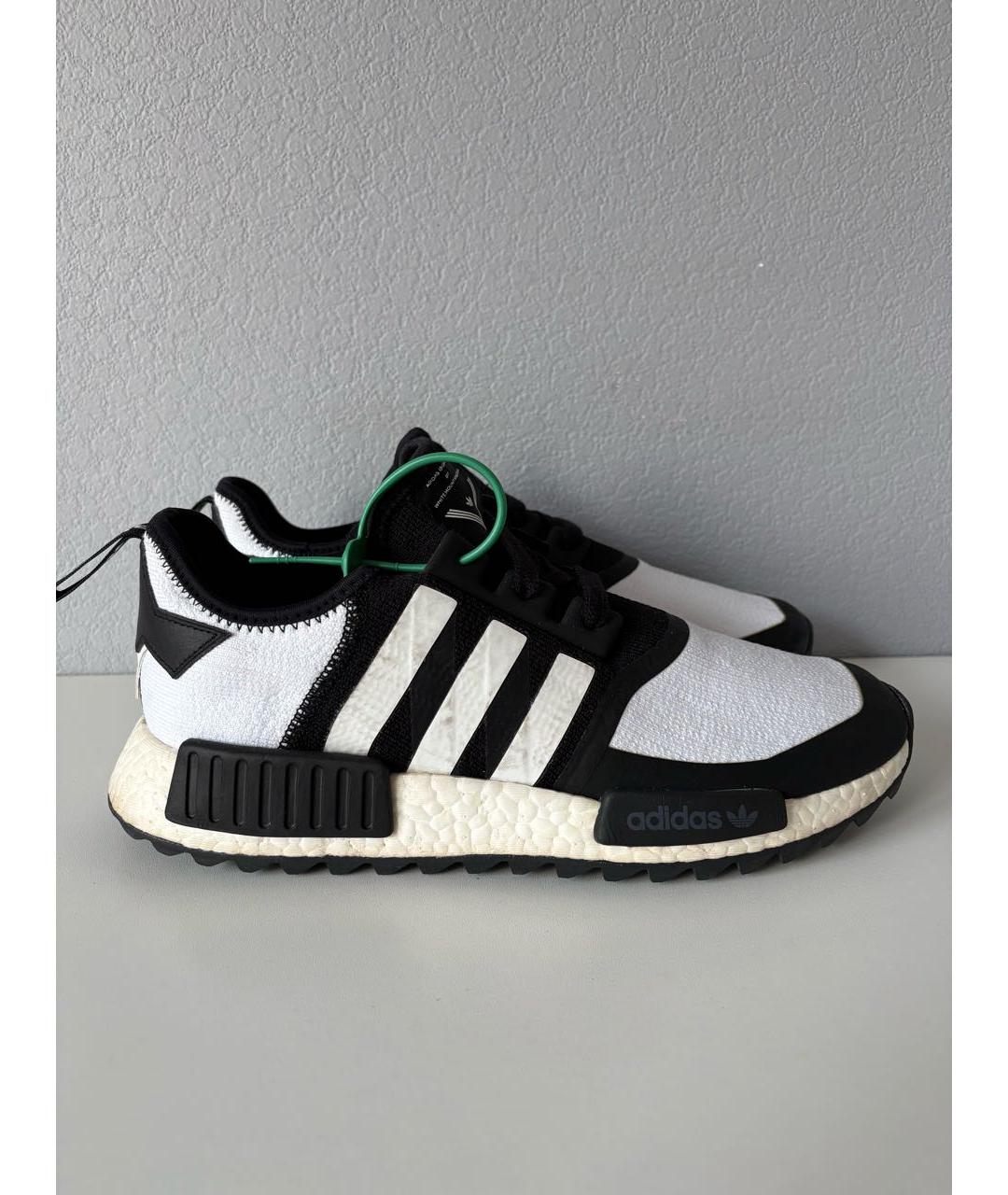 ADIDAS Белые текстильные низкие кроссовки / кеды, фото 3