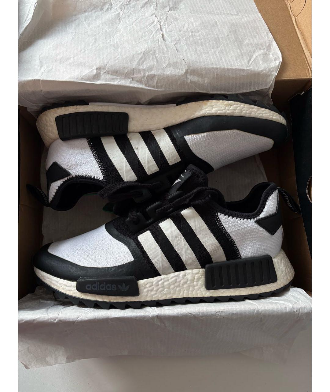 ADIDAS Белые текстильные низкие кроссовки / кеды, фото 2