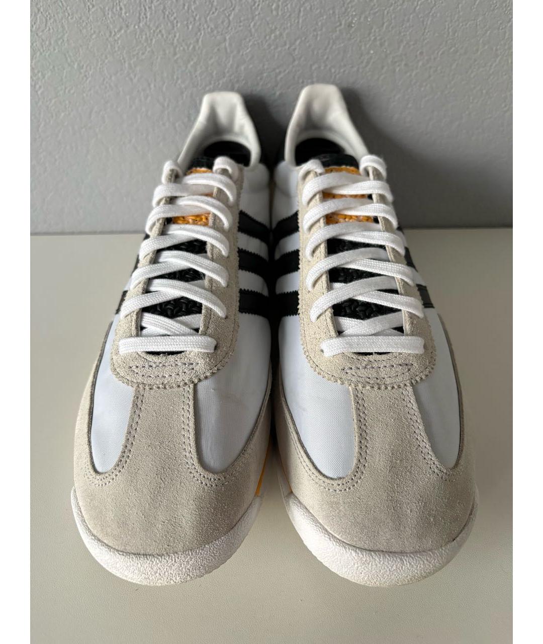 ADIDAS Белые текстильные низкие кроссовки / кеды, фото 4