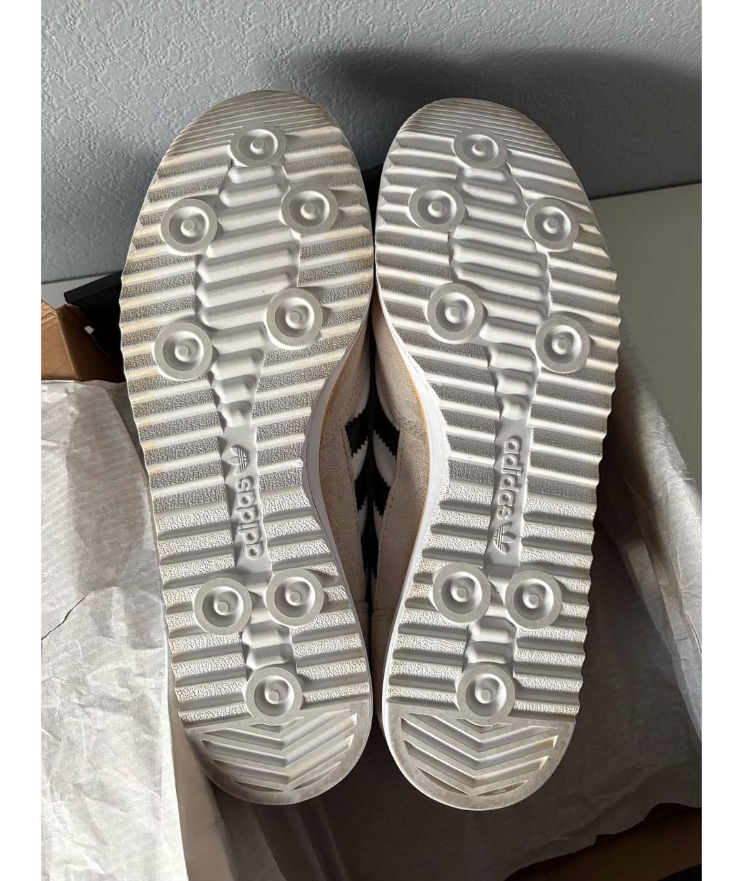ADIDAS Белые текстильные низкие кроссовки / кеды, фото 6