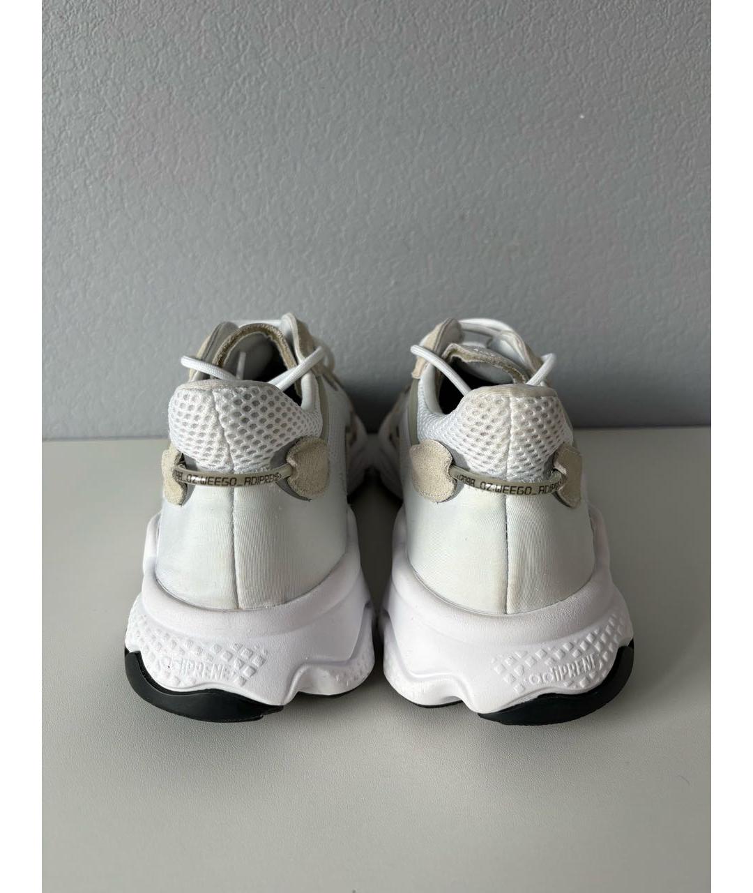 ADIDAS Белые текстильные низкие кроссовки / кеды, фото 6