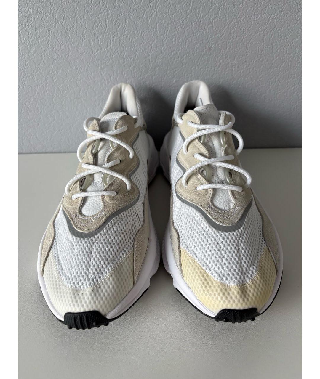 ADIDAS Белые текстильные низкие кроссовки / кеды, фото 5