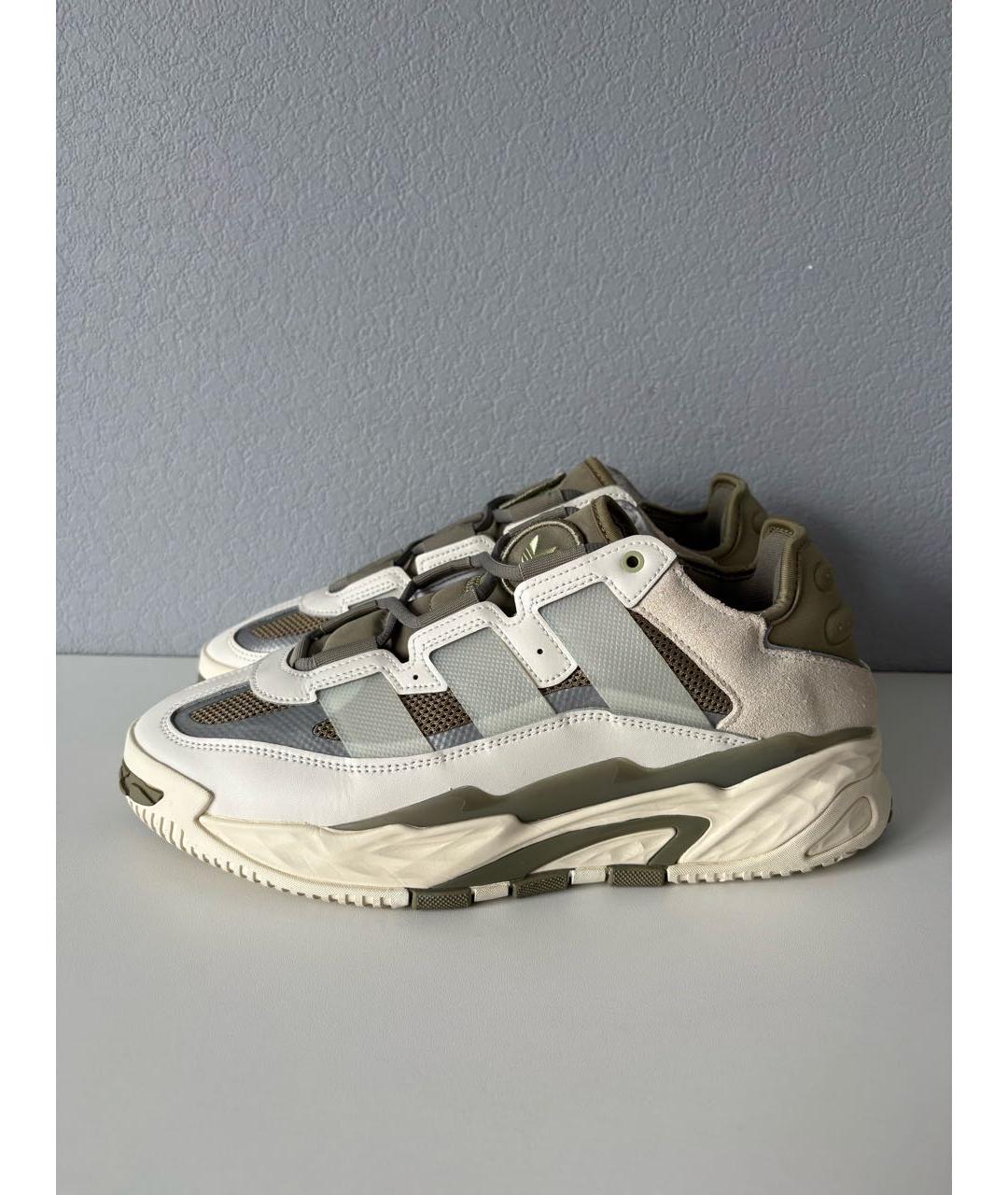 ADIDAS Бежевые текстильные низкие кроссовки / кеды, фото 3