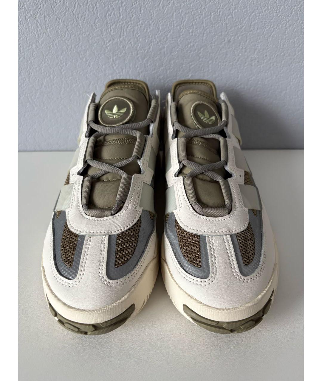 ADIDAS Бежевые текстильные низкие кроссовки / кеды, фото 5