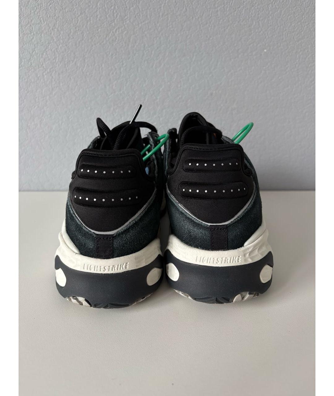 ADIDAS Черные кожаные низкие кроссовки / кеды, фото 6