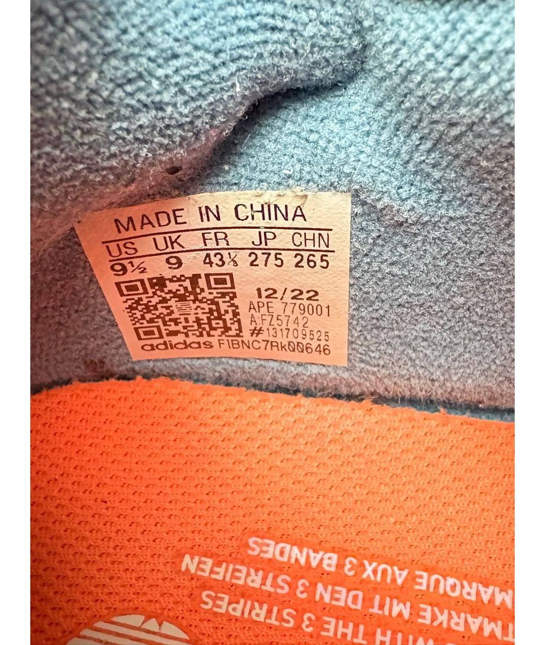 ADIDAS Черные кожаные низкие кроссовки / кеды, фото 8